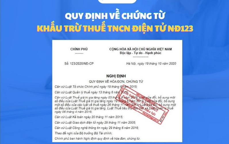 chứng từ khấu trừ thuế tncn điện tử VNPT